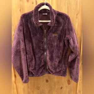 Plush Purple Zip-Up Jacket by yeah Columbia womens XL
